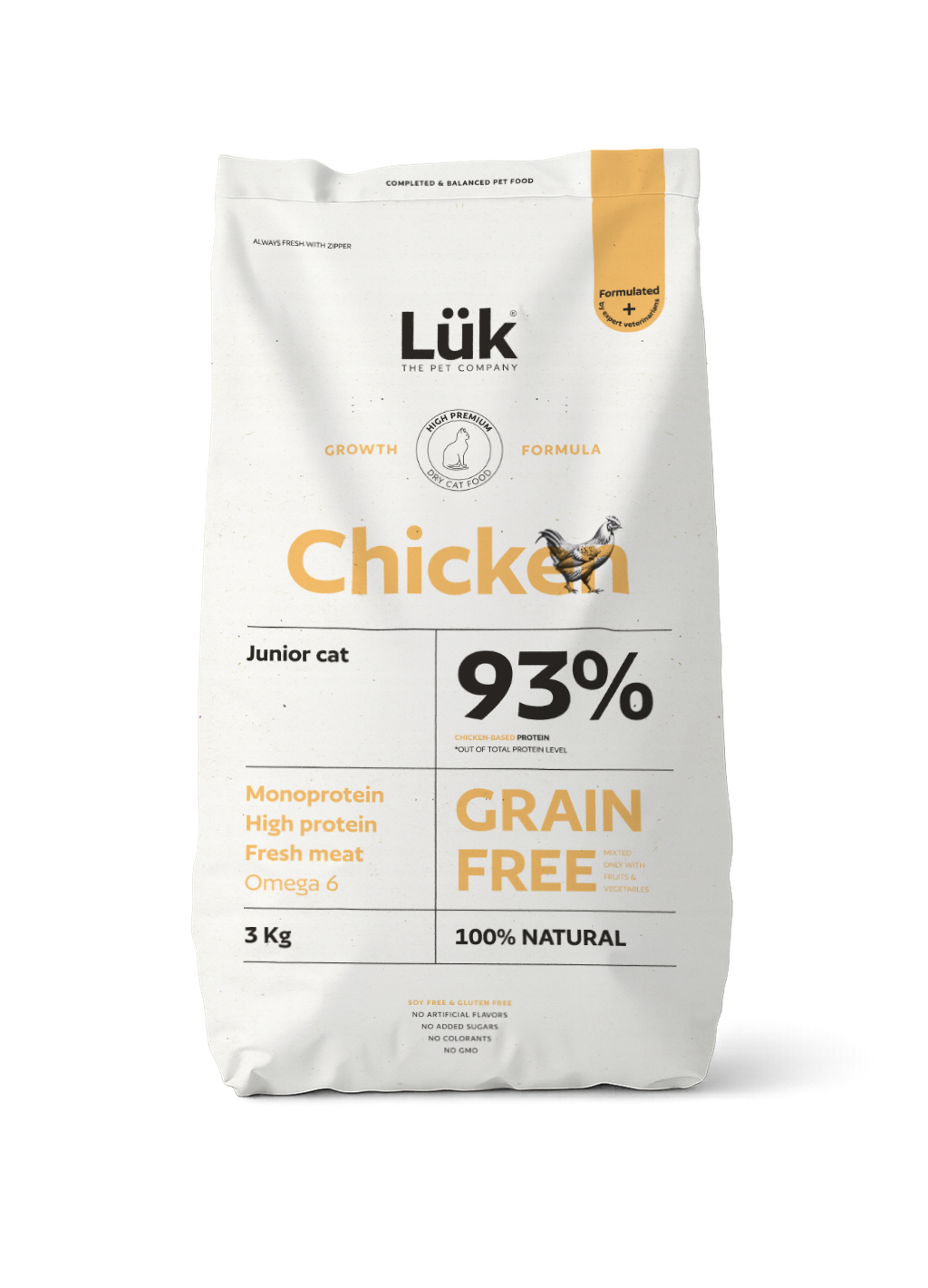 Dry Food CAT JUNIOR GRAIN FREE CHICKEN 3 KG