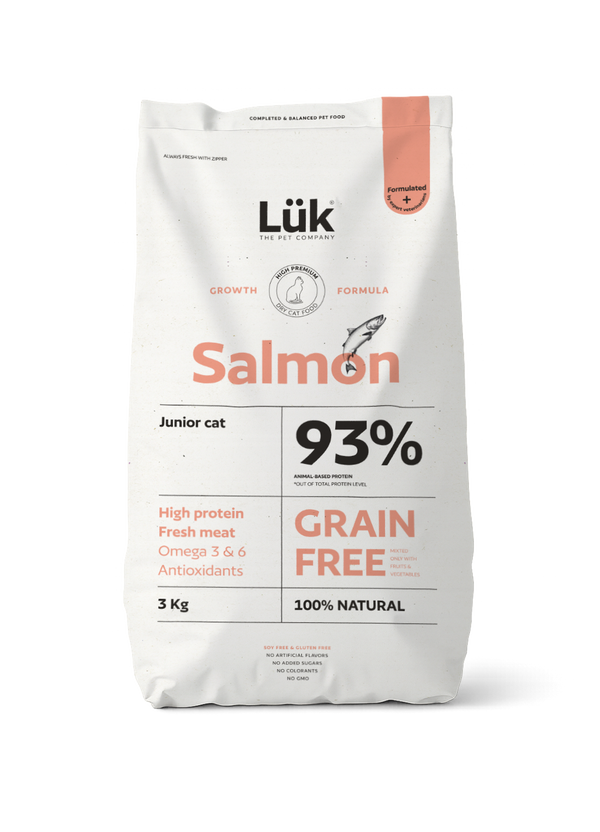 Dry Food CAT JUNIOR GRAIN FREE Salmon 3 KG