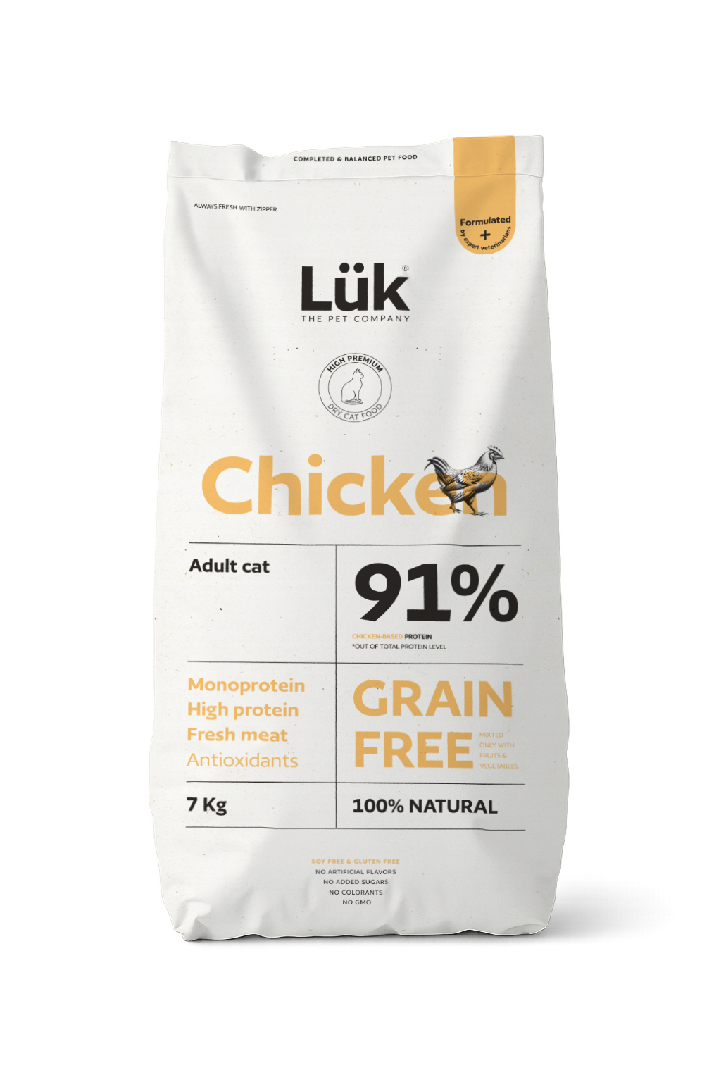 Dry Food CAT ADULT GRAIN FREE CHICKEN 7KG