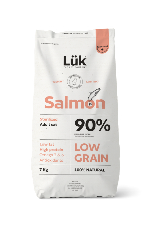 Dry Food CAT ADULT ESTERILIZED LOW GRAIN SALMON AND FISH 7KG