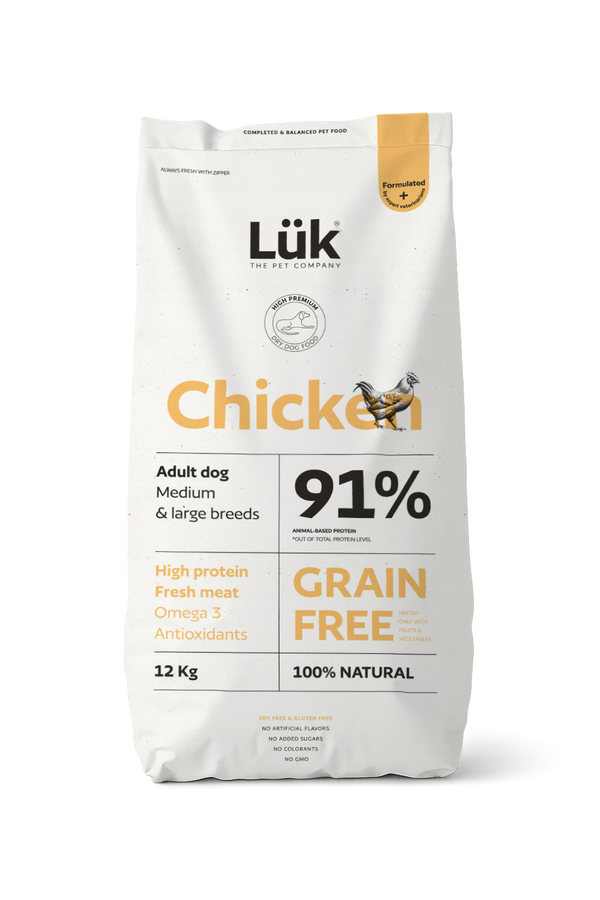 Lük Adult Chicken Grain Free 12kg